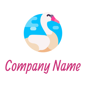 Rounded Swan logo on a White background - Animals & Pets