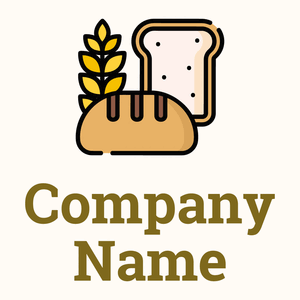 Bread logo on a Floral White background - Agriculture