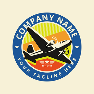 light airplane badge logo - Automotive & Vehicle