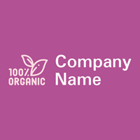 Organic logo on a Royal Heath background - Environmental & Green