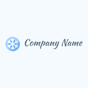 Snowflakes logo on a Alice Blue background - Abstract