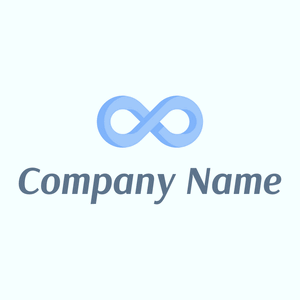 Infinity logo on a Azure background - Abstract