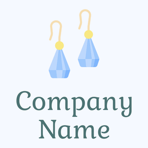 Earring logo on a Alice Blue background - Fashion & Beauty