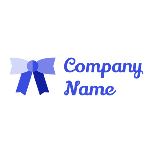 Medium Slate Blue Bow on a White background - Sports