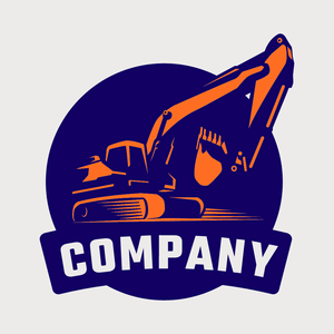 orange excavator logo - Construction & Tools