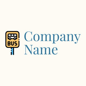 Bus stop logo on a White background - Automotive & Vehicle