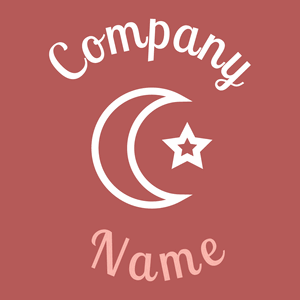 Muslim logo on a Blush background - Abstract