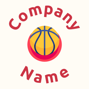 Sunglow Basketball on a Floral White background - Sports