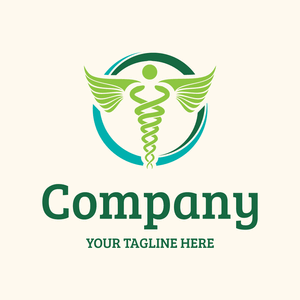 Medicine logo in a blue and green circle - Medical & Pharmaceutical