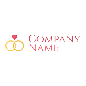 Wedding ring logo on a White background - Wedding Service