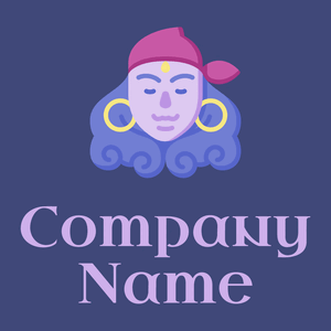 Fortune teller logo on a Jacksons Purple background - Abstract