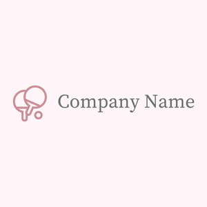 Table tennis logo on a Lavender Blush background - Games & Recreation