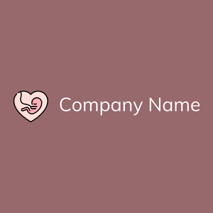 Baby logo on a Copper Rose background - Children & Childcare