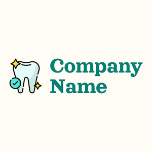 Tooth logo on a Floral White background - Medical & Pharmaceutical