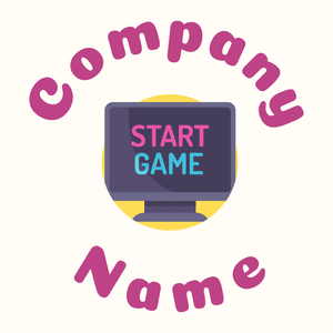 Computer game logo on a Floral White background - Games & Recreation