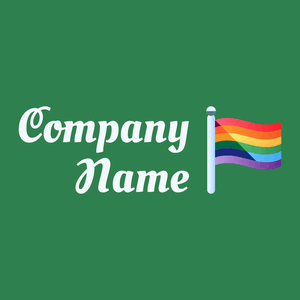 Pride logo on a Sea Green background - Community & Non-Profit