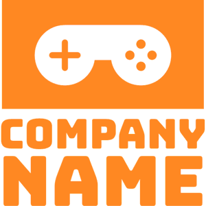 Orange logo with gamepad - Computer