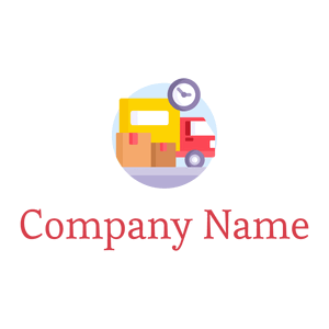 Delivery truck logo on a White background - Automotive & Vehicle