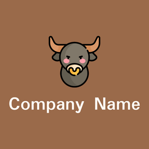 Bull on a Dark Tan background - Animals & Pets