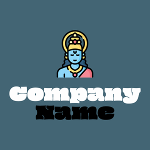 Vishnu logo on a Bismark background - Religious