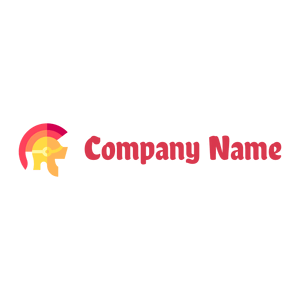 Roman helmet logo on a White background - Abstract