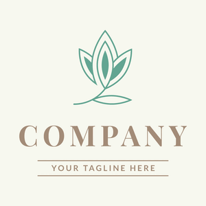 minimalist flower plant logo - Environmental & Green