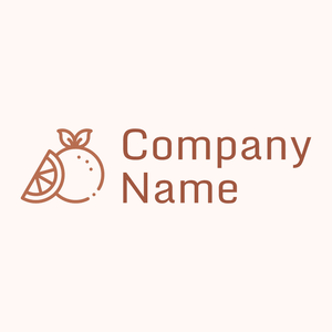 Orange logo on a Seashell background - Food & Drink