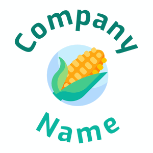 Rounded Corn logo on a White background - Agriculture