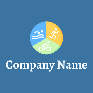 Triathlon logo on a Mariner background - Community & Non-Profit