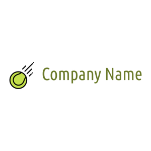 Tennis ball logo on a White background - Games & Recreation