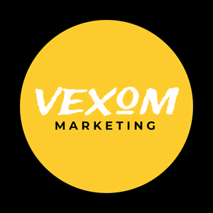 Marketing logo in a yellow circle - Business & Consulting