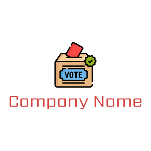 Vote logo on a White background - Politics