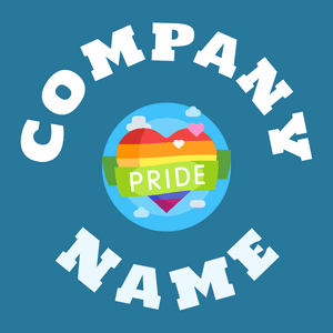 Pride logo on a blue background - Community & Non-Profit