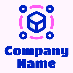 Blockchain logo on a Lavender Blush background - Technology