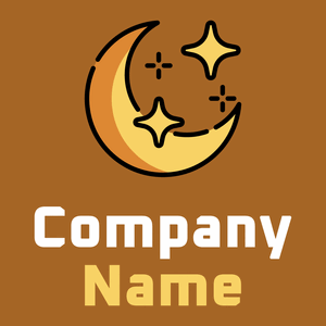 Moon logo on a Rich Gold background - Abstract