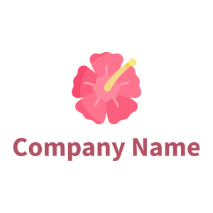 Hibiscus logo on a White background - Environmental & Green