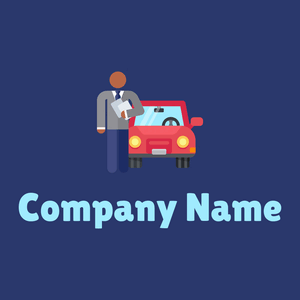 Rent a car logo on a Blue background - Automotive & Vehicle