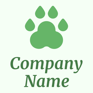 Animal track logo on a Honeydew background - Animals & Pets