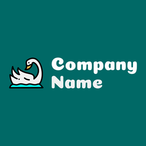 Swan logo on a Blue Lagoon background - Animals & Pets