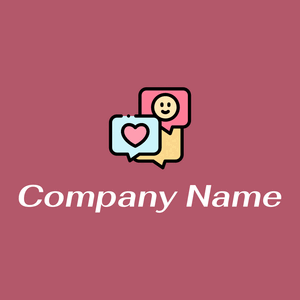 Chat on a Blush background - Communications