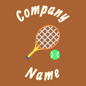 Tennis logo on a Mai Tai background - Games & Recreation