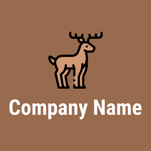 Deer on a Dark Tan background - Animals & Pets