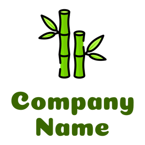 Bamboo Leaf logo on a White background - Environmental & Green