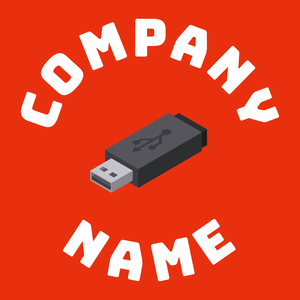 Pendrive logo on a Harley Davidson Orange background - Computer