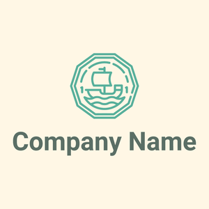 Ship on the sea logo on a pale background - Community & Non-Profit