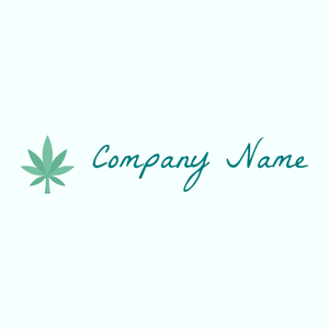 Cannabis logo on a Azure background - Medical & Pharmaceutical