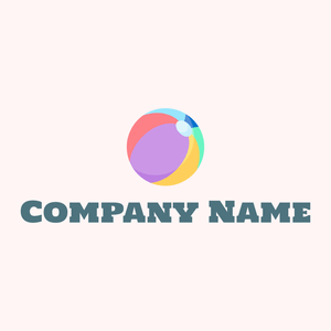 Beach ball logo on a Snow background - Children & Childcare