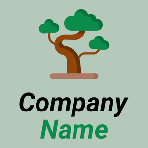 Bonsai logo on a Gum Leaf background - Environmental & Green