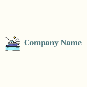 Yacht logo on a Floral White background - Automotive & Vehicle