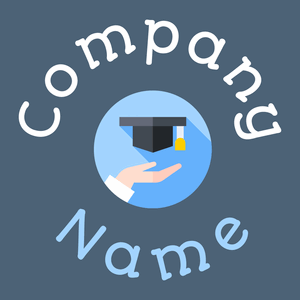 Graduation logo on a Chambray background - Community & Non-Profit